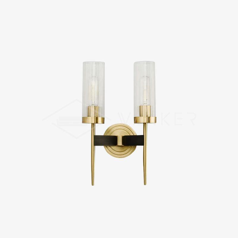 Modern Alouette Brass Wall Sconce Borosilicate Glass Bracket Wall Lamp for Interior Lighting
