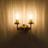 Modern Alouette Brass Wall Sconce Borosilicate Glass Bracket Wall Lamp for Interior Lighting