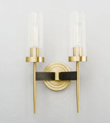 Modern Alouette Brass Wall Sconce Borosilicate Glass Bracket Wall Lamp for Interior Lighting