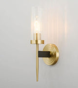 Modern Alouette Brass Wall Sconce Borosilicate Glass Bracket Wall Lamp for Interior Lighting