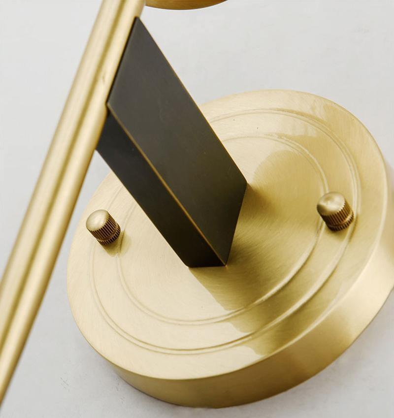Modern Alouette Brass Wall Sconce Borosilicate Glass Bracket Wall Lamp for Interior Lighting
