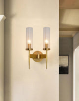 Modern Alouette Brass Wall Sconce Borosilicate Glass Bracket Wall Lamp for Interior Lighting