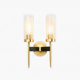 Modern Alouette Brass Wall Sconce Borosilicate Glass Bracket Wall Lamp for Interior Lighting