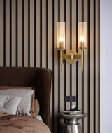 Modern Alouette Brass Wall Sconce Borosilicate Glass Bracket Wall Lamp for Interior Lighting
