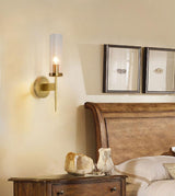 Modern Alouette Brass Wall Sconce Borosilicate Glass Bracket Wall Lamp for Interior Lighting