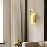 Modern Althea Alabaster LED Wall Sconce with Brass Finish for Living Room Hallway Lighting