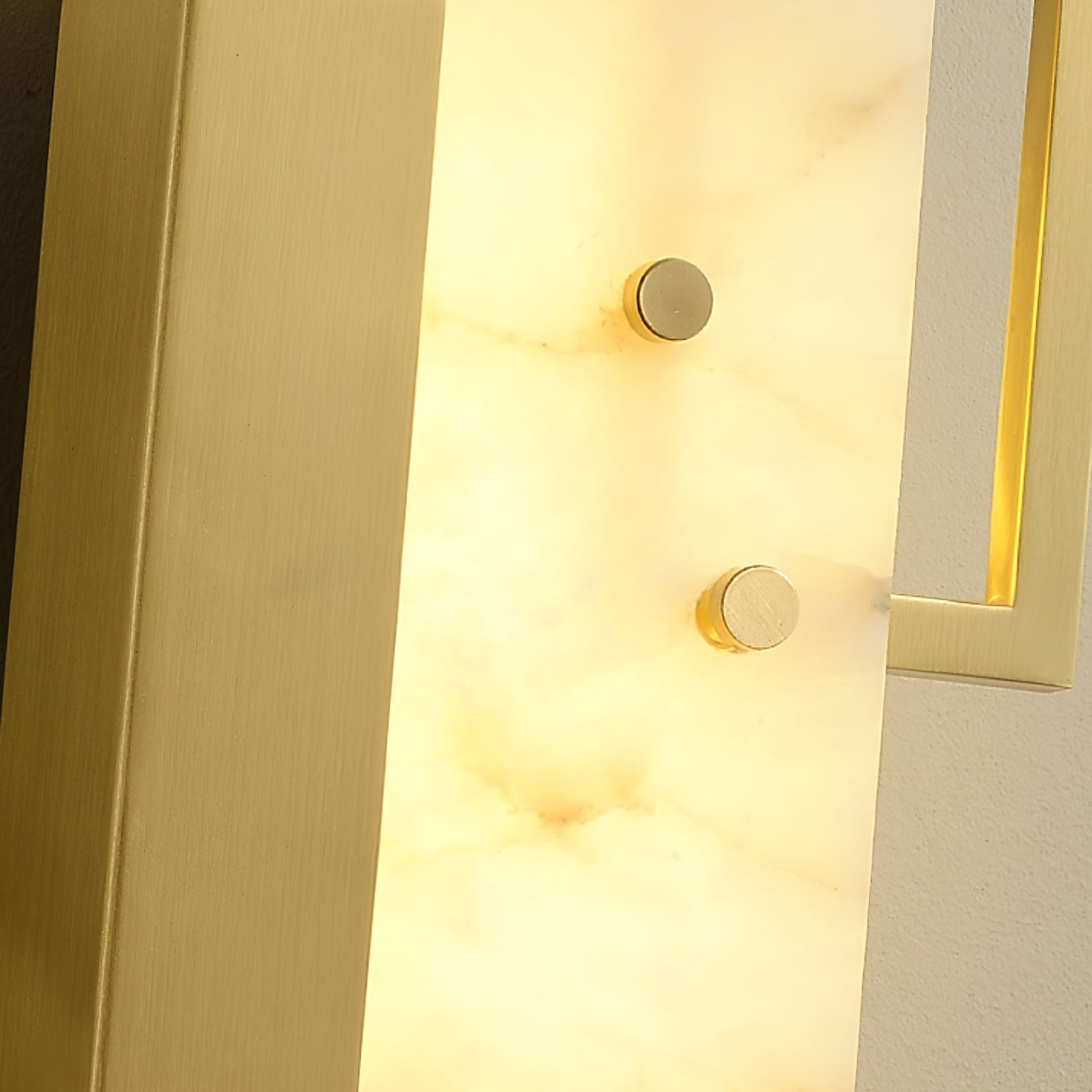 Modern Althea Alabaster LED Wall Sconce with Brass Finish for Living Room Hallway Lighting