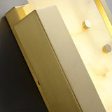 Modern Althea Alabaster LED Wall Sconce with Brass Finish for Living Room Hallway Lighting