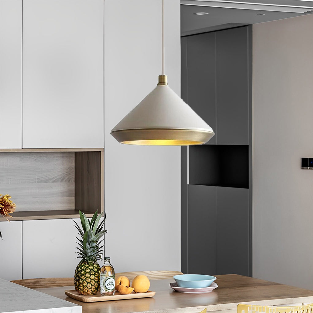 Modern Aluminum Conical Dome Hanging Ceiling Lamp Creative Pendant Light Fixture