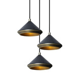 Modern Aluminum Conical Dome Hanging Ceiling Lamp Creative Pendant Light Fixture