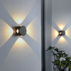 Modern Aluminum LED Outdoor Wall Sconce Waterproof Up and Down Light for Patio and Garden