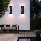 Modern Aluminum Outdoor LED Wall Light IP65 Waterproof Up and Down Exterior Sconce for Porch and Patio