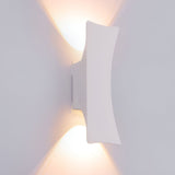 Modern Aluminum Outdoor LED Wall Light IP65 Waterproof Up and Down Exterior Sconce for Porch and Patio