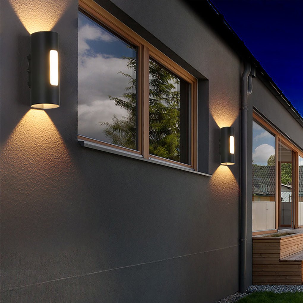 Modern Aluminum Outdoor LED Wall Sconce Waterproof Exterior Light for Patio Garden Stairs
