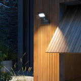 Modern Aluminum Outdoor Solar LED Wall Sconce IP65 Waterproof Exterior Light for Gardens and Courtyards