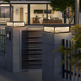 Modern Aluminum Outdoor Solar Post Light Waterproof LED Pillar Lamp for Garden Fence and Deck