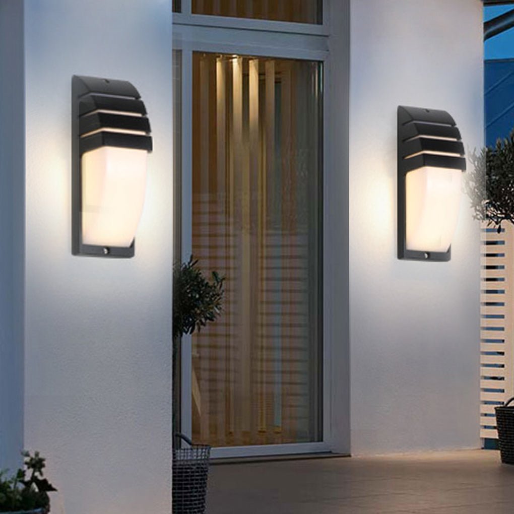 Modern Aluminum Outdoor Wall Light IP65 Waterproof LED Sconce for Courtyard Aisle
