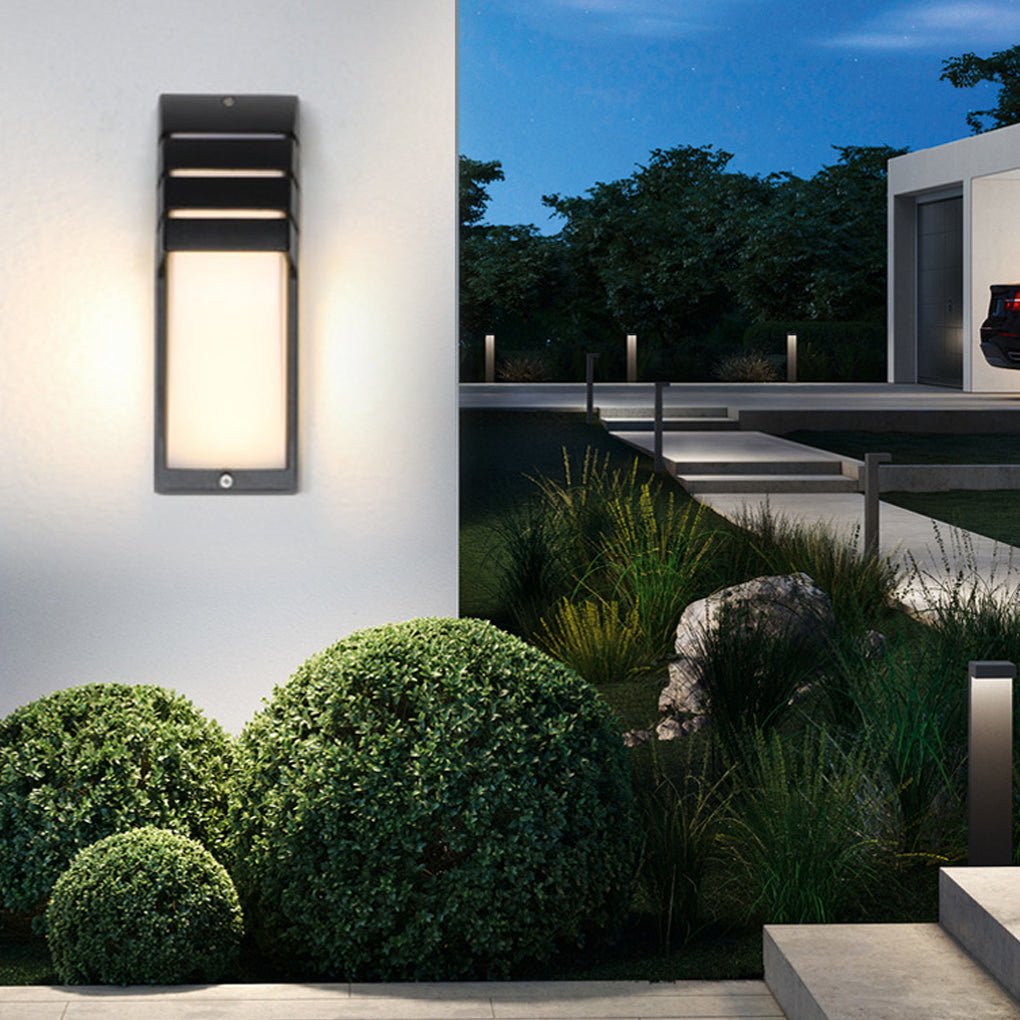 Modern Aluminum Outdoor Wall Light IP65 Waterproof LED Sconce for Courtyard Aisle