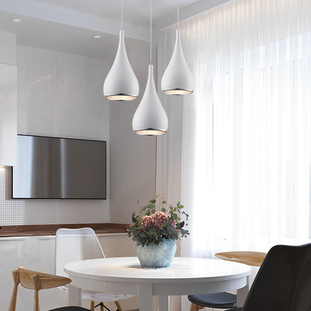 Modern Aluminum Pendant Light Minimalist Retro Industrial Hanging Ceiling Fixture for Kitchen Dining