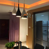 Modern Aluminum Pendant Light Minimalist Retro Industrial Hanging Ceiling Fixture for Kitchen Dining