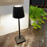 Modern Aluminum Rechargeable Top Hat Table Lamp Dimmable Cordless Touch Control Bedside Light