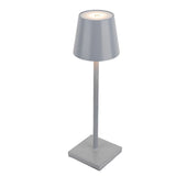 Modern Aluminum Rechargeable Top Hat Table Lamp Dimmable Cordless Touch Control Bedside Light