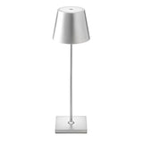 Modern Aluminum Rechargeable Top Hat Table Lamp Dimmable Cordless Touch Control Bedside Light