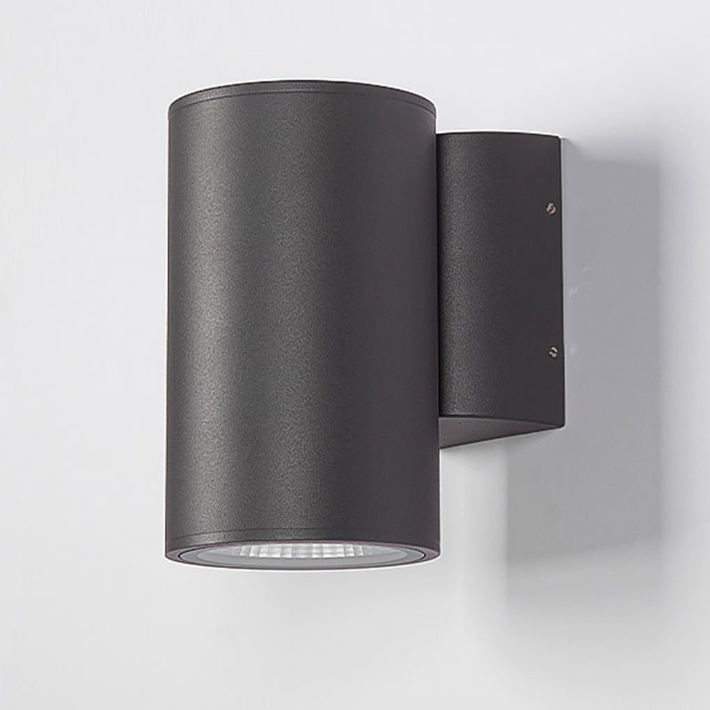 Modern Aluminum Round LED Up and Down Outdoor Wall Sconce Waterproof IP65 Porch Light