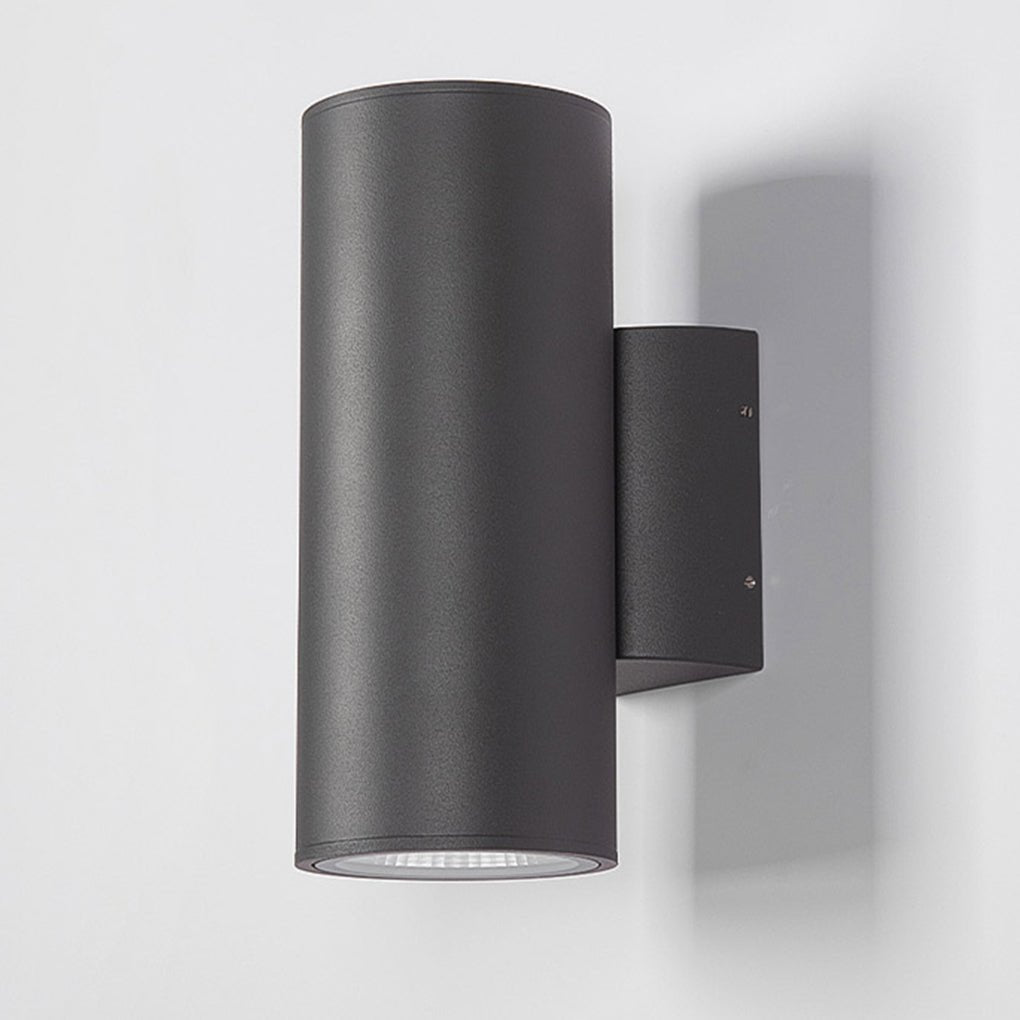 Modern Aluminum Round LED Up and Down Outdoor Wall Sconce Waterproof IP65 Porch Light