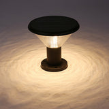 Modern Aluminum Solar Fence Post Light Waterproof Outdoor Garden Pillar Lamp with Remote Control