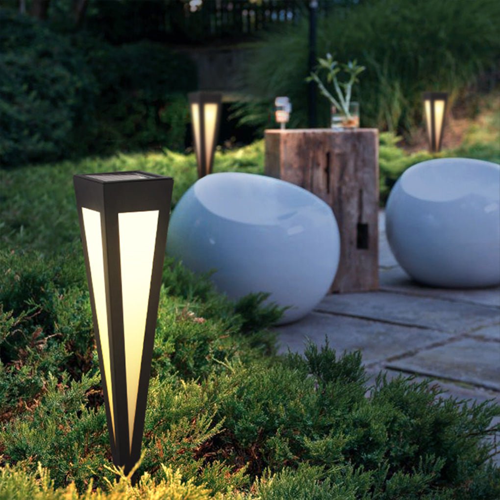 Modern Aluminum Square Conical LED Pathway Lights IP65 Waterproof Outdoor Landscape Lighting