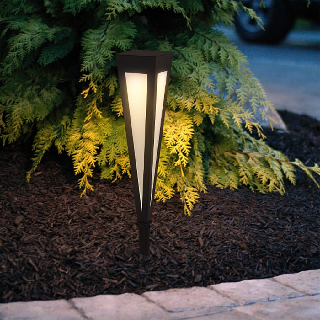 Modern Aluminum Square Conical LED Pathway Lights IP65 Waterproof Outdoor Landscape Lighting