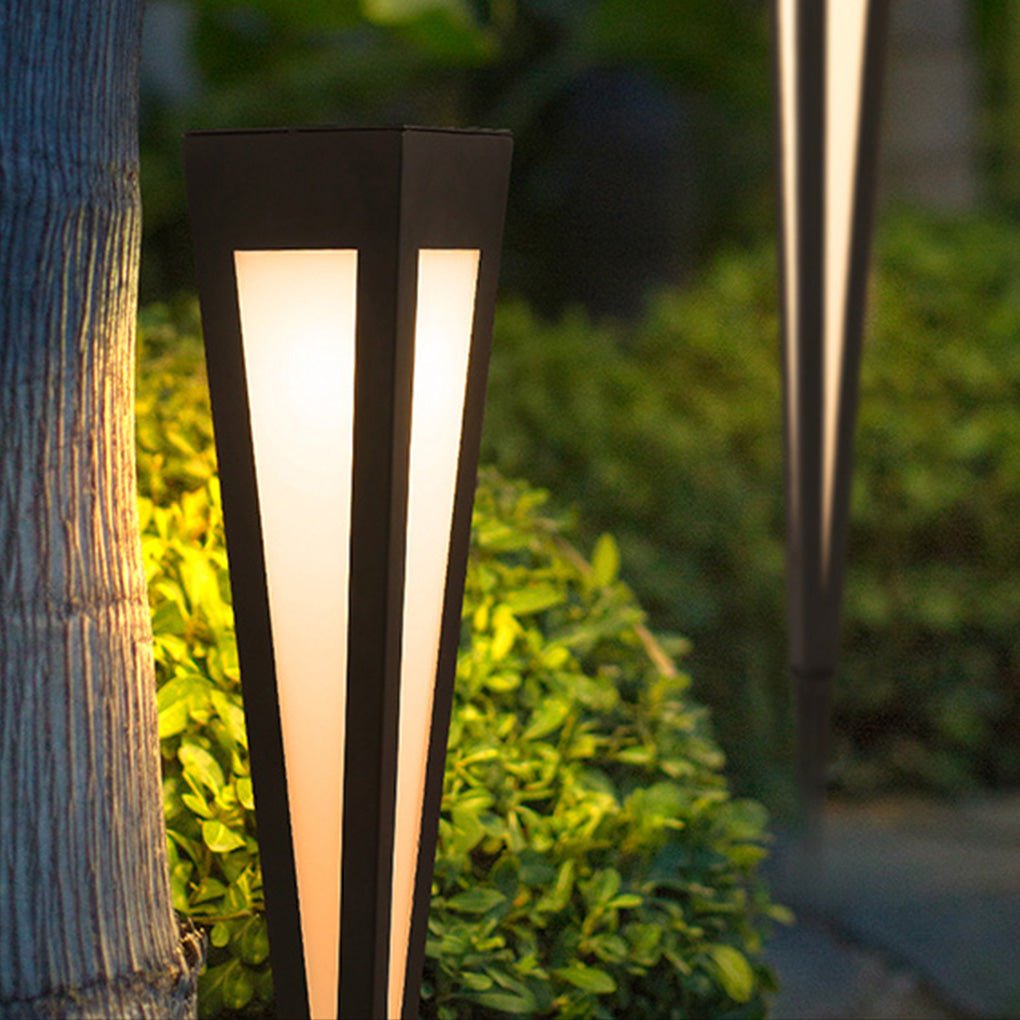 Modern Aluminum Square Conical LED Pathway Lights IP65 Waterproof Outdoor Landscape Lighting