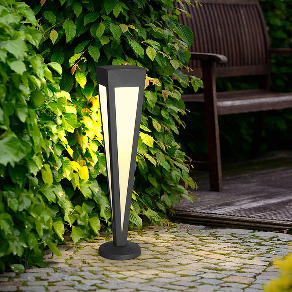 Modern Aluminum Square Conical LED Pathway Lights IP65 Waterproof Outdoor Landscape Lighting