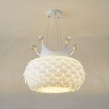 Modern Aluvia Crown Crystal Pendant Lamp Luxury Hanging Light Fixture for Home