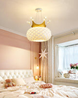 Modern Aluvia Crown Crystal Pendant Lamp Luxury Hanging Light Fixture for Home