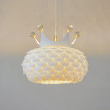 Modern Aluvia Crown Crystal Pendant Lamp Luxury Hanging Light Fixture for Home
