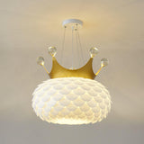 Modern Aluvia Crown Crystal Pendant Lamp Luxury Hanging Light Fixture for Home