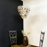 modern-amber-and-transparent-glass-sheet-chandelier-with-gold-or-chrome-metal-frame