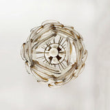 modern-amber-and-transparent-glass-sheet-chandelier-with-gold-or-chrome-metal-frame