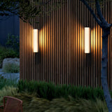 Modern Arc LED Outdoor Sconce IP65 Waterproof Stainless Steel Landscape Garden Wall Light