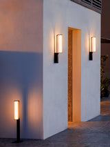 Modern Arc LED Outdoor Sconce IP65 Waterproof Stainless Steel Landscape Garden Wall Light