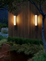 Modern Arc LED Outdoor Sconce IP65 Waterproof Stainless Steel Landscape Garden Wall Light
