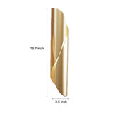 Modern Arc Metal Wall Sconce Industrial Style Bedside Lamp for Living Room