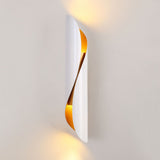 Modern Arc Metal Wall Sconce Industrial Style Bedside Lamp for Living Room