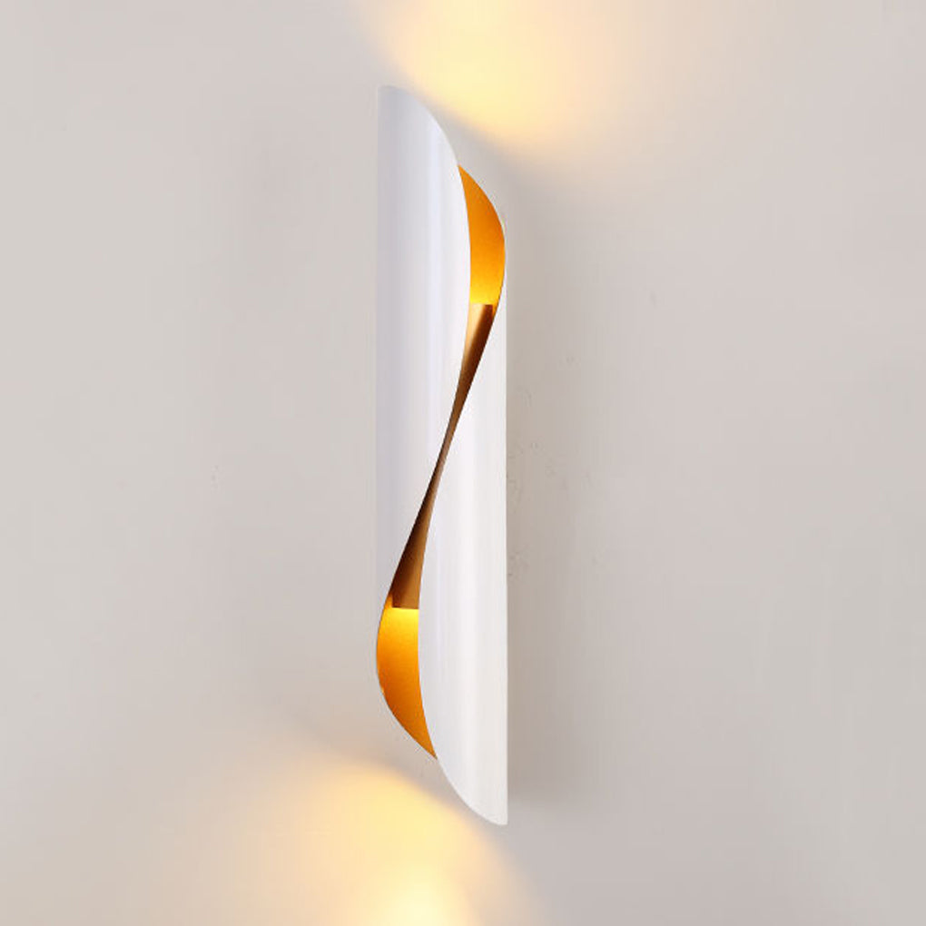 Modern Arc Metal Wall Sconce Industrial Style Bedside Lamp for Living Room