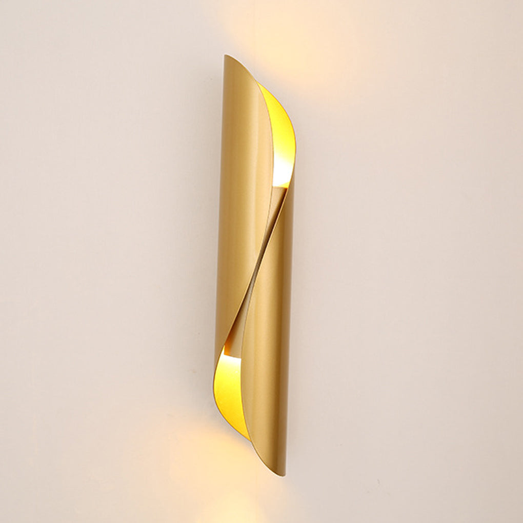 Modern Arc Metal Wall Sconce Industrial Style Bedside Lamp for Living Room
