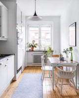 Modern Arch Shaped Metal Semi Pendant Light for Dining Table and Kitchen