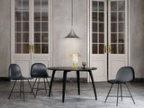 Modern Arch Shaped Metal Semi Pendant Light for Dining Table and Kitchen