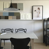 Modern Arch Shaped Metal Semi Pendant Light for Dining Table and Kitchen
